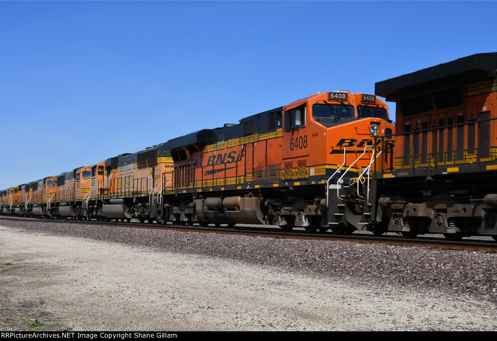 BNSF 6408 Roster shot.